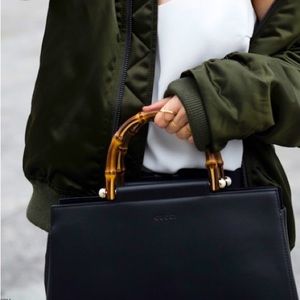 Gucci Nymphaea bamboo handle bag authentic